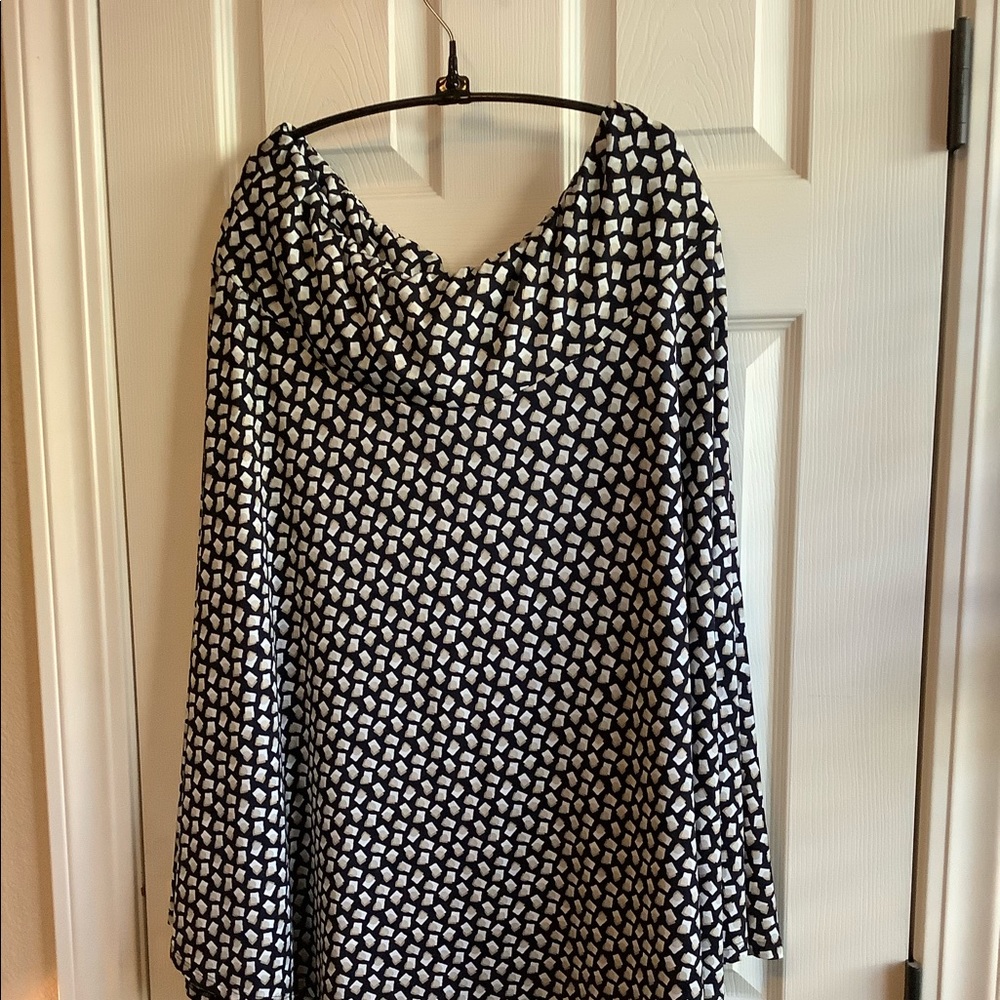 Career A-line knee length skirt